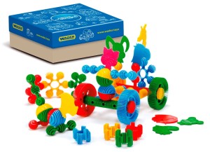 80145 Klocki konstrukcyjne Funny Wader 72 el. Zestaw przedszkolny od wader.pl