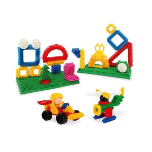 80167 Klocki konstrukcyjne Jeżyki Wader 90 el. Zestaw przedszkolny EDU od wader.pl