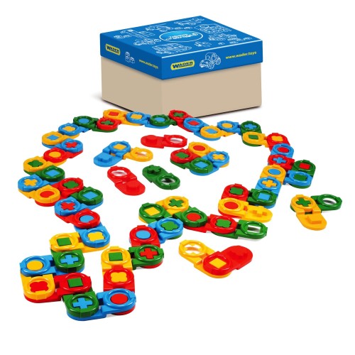 80174 DOMINO EDUKACYJNEi Wader 64 el DUŻY Zestaw przedszkolny EDU od wader.pl