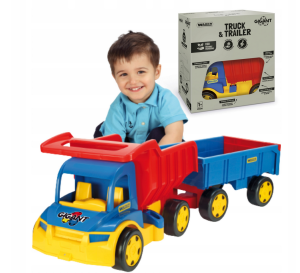 65100 GIGANT TRUCK WYWROTKA + PRZYCZEPA Wader Zabawki od wader.pl