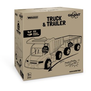 65100 GIGANT TRUCK WYWROTKA + PRZYCZEPA Wader Zabawki od wader.pl  opakowanie