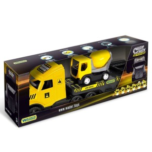 36421 Magic Truck Technic Laweta + betoniarka Ciężarówka TIR . Zabawki Wader od Wader.pl