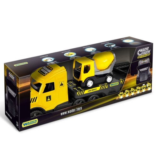 36421 Magic Truck Technic Laweta + betoniarka Ciężarówka TIR . Zabawki Wader od Wader.pl