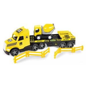 36421 Magic Truck Technic Laweta + betoniarka Ciężarówka TIR . Zabawki Wader od Wader.pl
