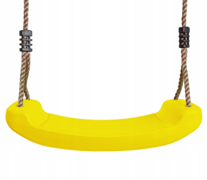 Huśtawka ogrodowa dla dzieci JF żółta. Akcesoria na plac zabaw dla dzieci.