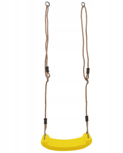 Huśtawka ogrodowa dla dzieci JF żółta. Akcesoria na plac zabaw dla dzieci.