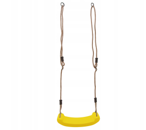 Huśtawka ogrodowa dla dzieci JF żółta. Akcesoria na plac zabaw dla dzieci.