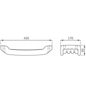 Hustawka ogrodowa dla dzieci na plac zabaw deska pastelowa różowa wymiary