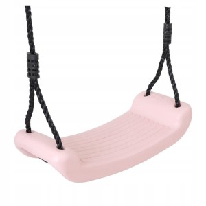 HUŚTAWKA OGRODOWA DLA DZIECI RÓŻOWA PASTELOWA KBT SIEDZISKO DESKA DO PLACU ZABAW
