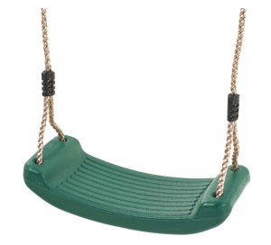 Zabawki ogrodowe dla dzieci. Huśtawka ogrodowa siedzisko deska zielona