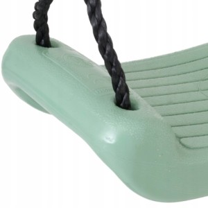 Huśtawka ogrodowa dla dzieci. Akcesoria do placu zabaw. siedzisko deska pastelowa zielona