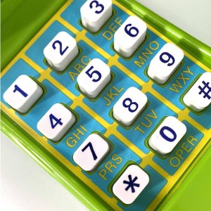 Zabawki ogrodowe dla dzieci. Akcesoria do placu zabaw. Telefon limonka.