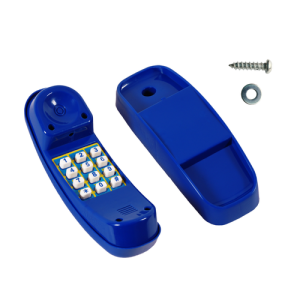 ZABAWKI OGRODOWE DLA DZIECI KBT NIEBIESKI TELEFON Z DŻWIĘKIEM AKCESORIA DO PLACU ZABAW