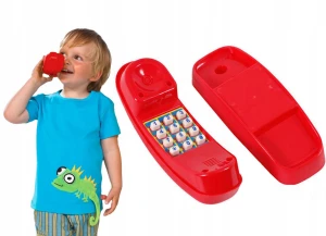 Zabawki ogrodowe dla dzieci. Akcesoria do placu zabaw. Telefon czerwony