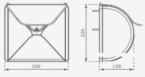 Zabawki ogrodowe dla dzieci. Akcesoria do placu zabaw. Skrzynka na listy czerwona.