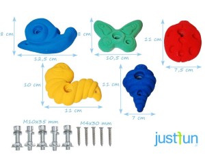 PlacZabaw.net  Kamienie do wspinaczki, uchwyty. Akcesoria  na plac zabaw dla dzieci